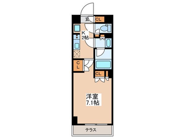 ザ・パークハビオ下北沢の物件間取画像